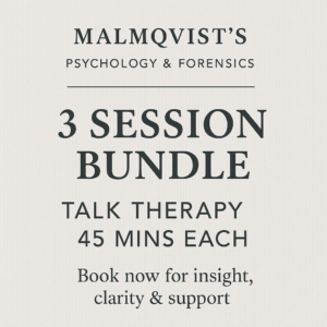 Samtalsterapi Online / Talk Therapy Online (3-Session Bundle)