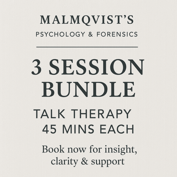 Samtalsterapi Online / Talk Therapy Online (3-Session Bundle)